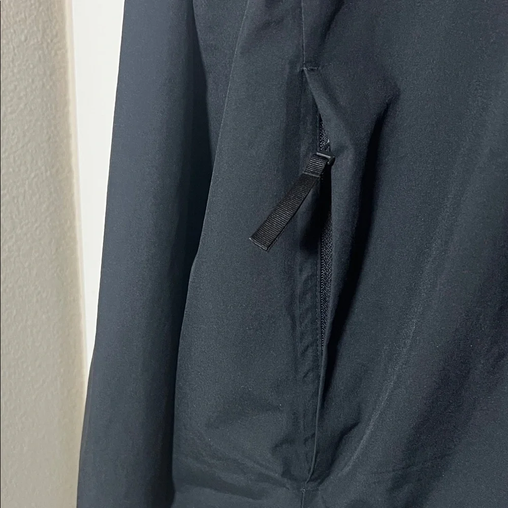 Adidas Black Windbreaker 3-stripes Hooded Jacket XL